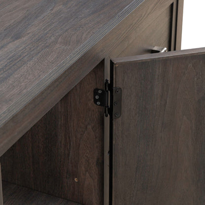 Modern Edge - 2 Door 6 Drawer Dresser - Brown