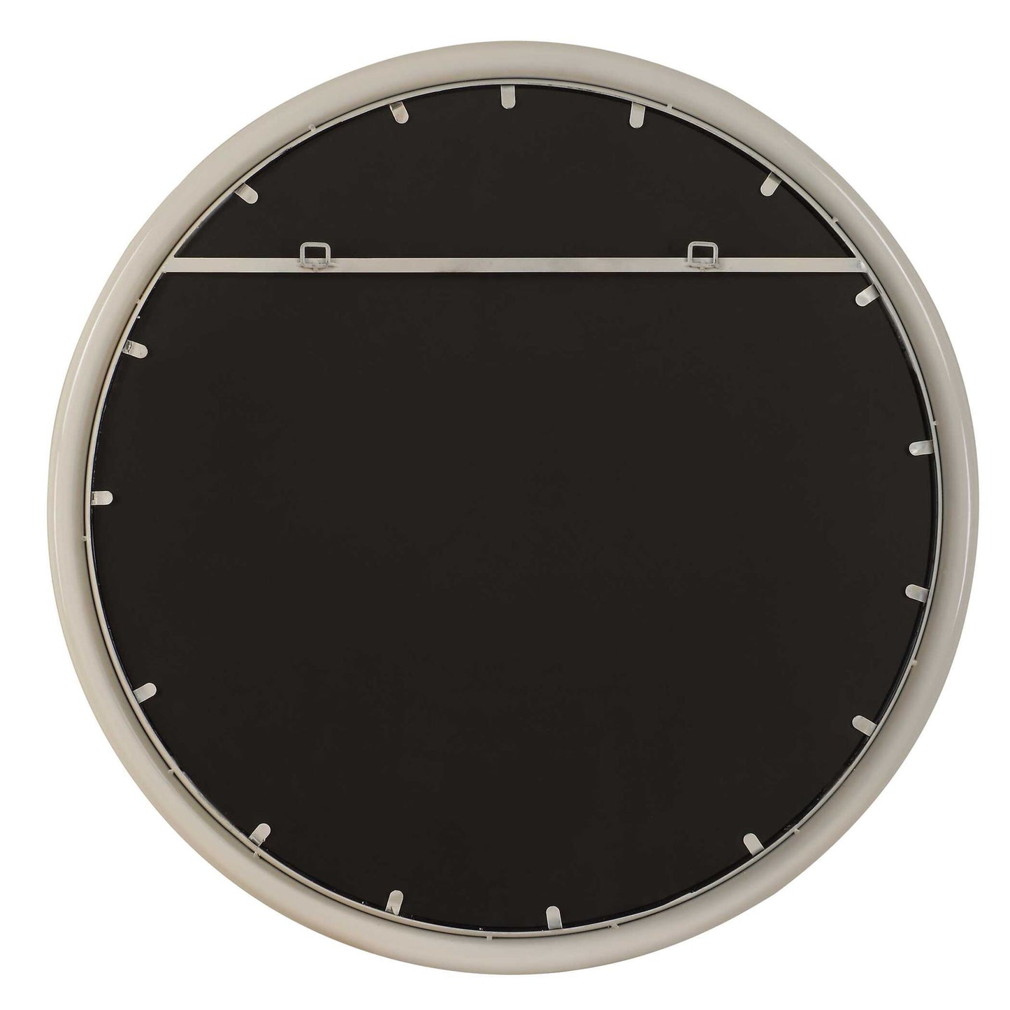 Florian - Warm White Round Mirror - White