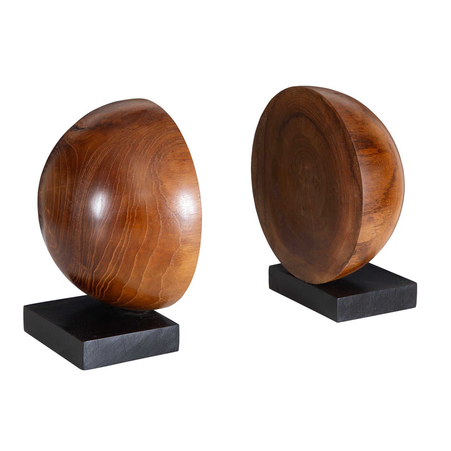 Teak And Noir - Bookends (Set of 2) - Light Brown