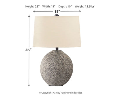 Harif - Beige - Paper Table Lamp