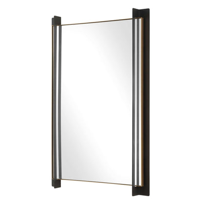 Cunene - Industrial Wall Mirror - Black