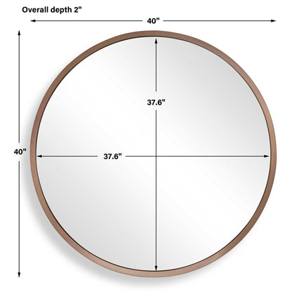 Torrado - Round Mirror - Bronze