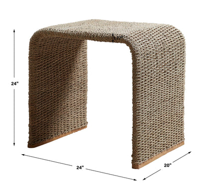 Calabria - Woven Seagrass End Table
