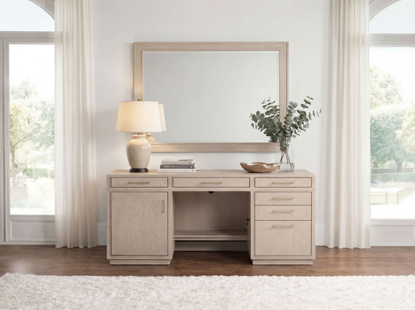 Marlowe - Credenza - Polished Limestone