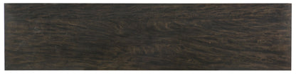Melange - Asher Four Door Entertainment Credenza - Dark Brown / Dark Gray