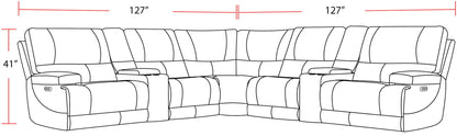 Whitman - Power Reclining Sectional