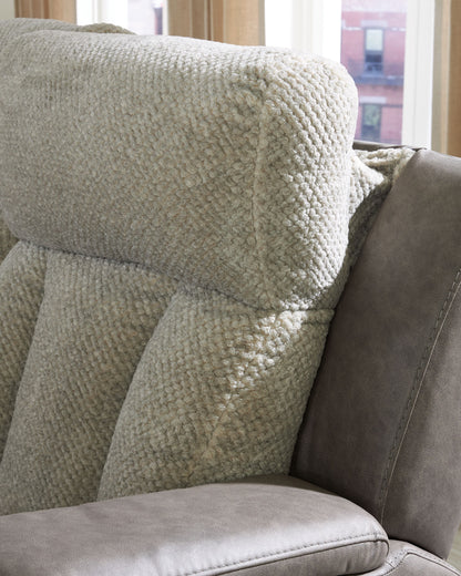 WhipLash - Sisal - Power Recliner With Adj Headrest