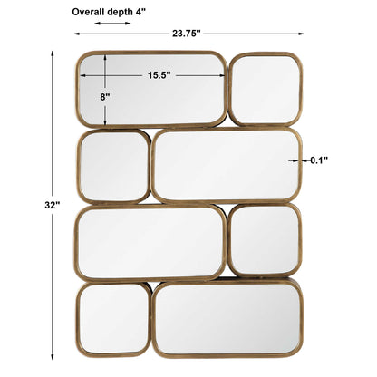 Canute - Modern Mirror - Gold