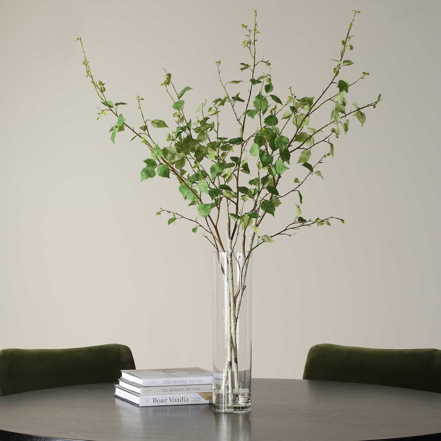 Nigra - Birch Vase Centerpiece - Green
