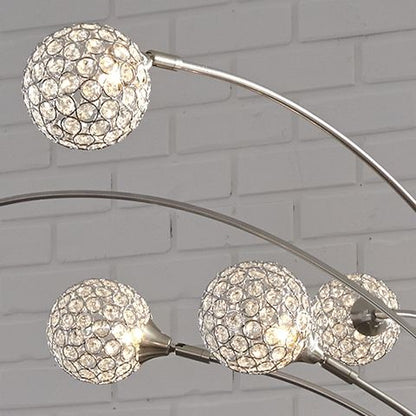 Winter - Silver Finish - Metal Arc Lamp