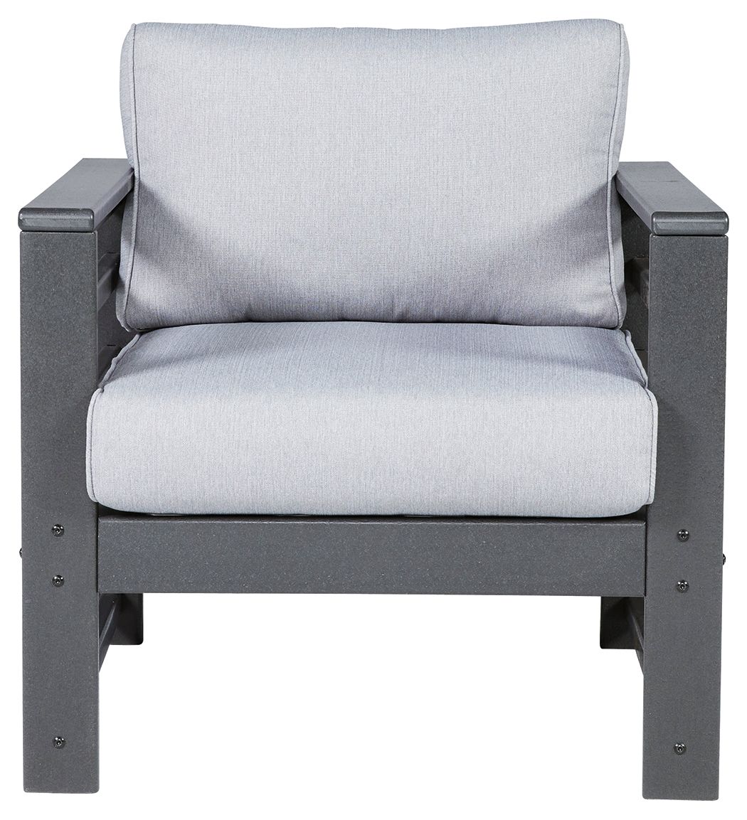 Amora - Charcoal Gray - Lounge Chair w/Cushion (Set of 2)