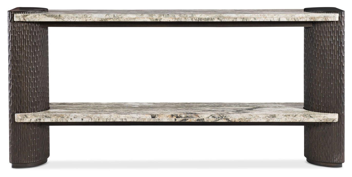 Commerce And Market - Slab-Tastic Console Table - Dark Wood
