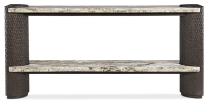 Commerce And Market - Slab-Tastic Console Table - Dark Wood