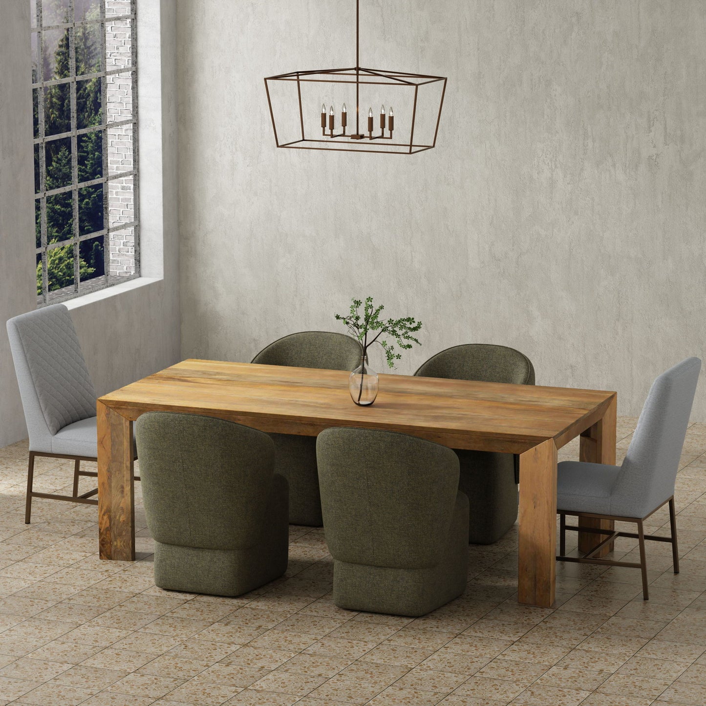 Crossings - Downtown Rectangular Dining Table - Amber