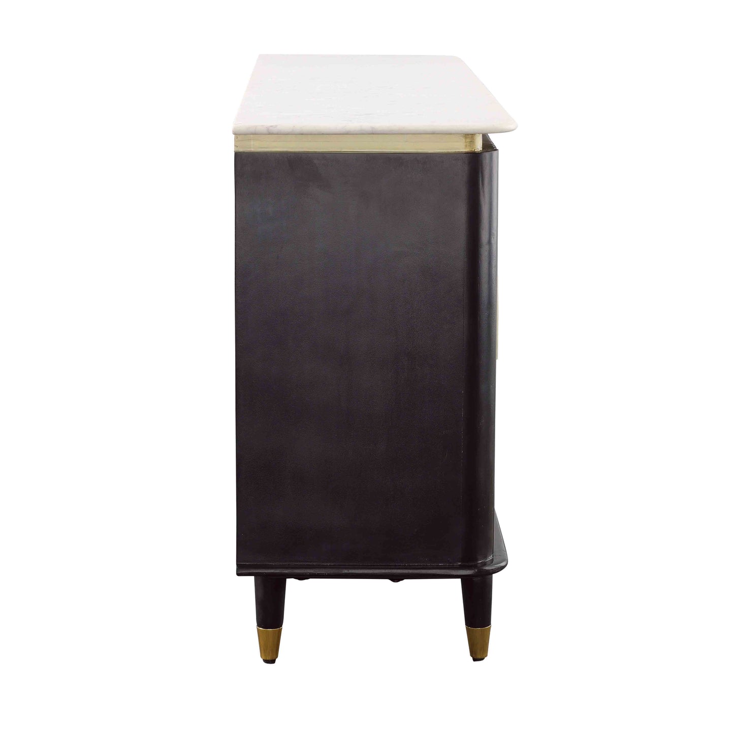 Carlyle - Four Door Credenza - Black / Gold