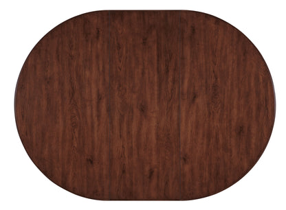 Charleston - Round Pedestal Dining Table With 1-20" leaf - Dark Brown