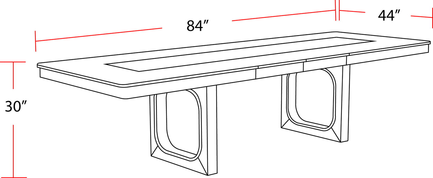 Escape - Dining Table With Extensions - Glazed Natural Oak / Black Metal Trim