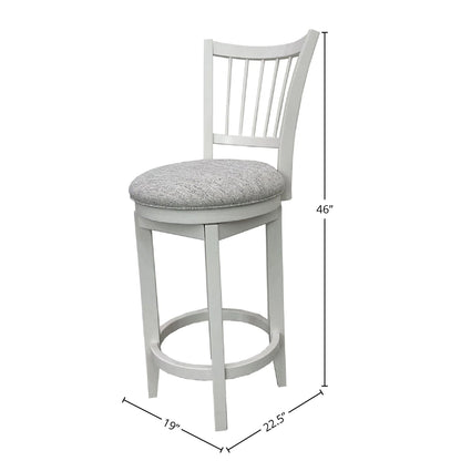 Americana Modern Dining - Spindle Back Swivel Barstool - Cotton