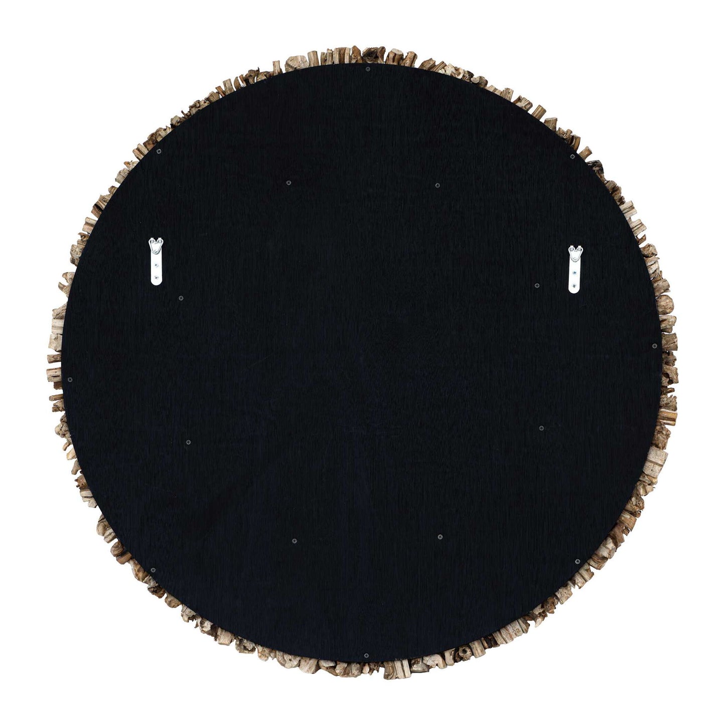 Rossetti - Round Interwoven Wood Mirror - Woodtone