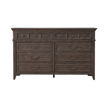 Paradise Valley - 8 Drawer Dresser - Dark Brown