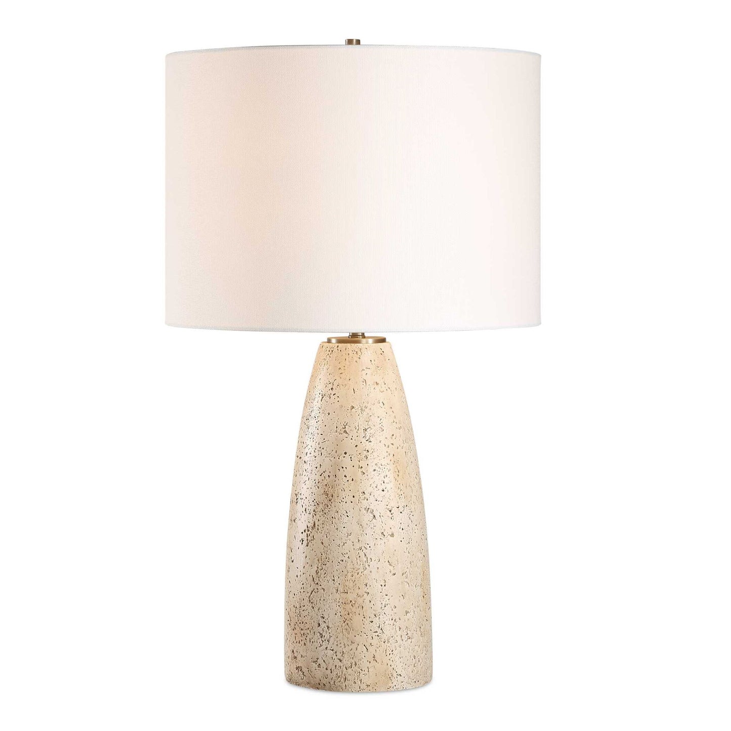 Maury - Travertine Table Lamp - Beige