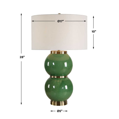 Banner - Spheres Table Lamp - Green