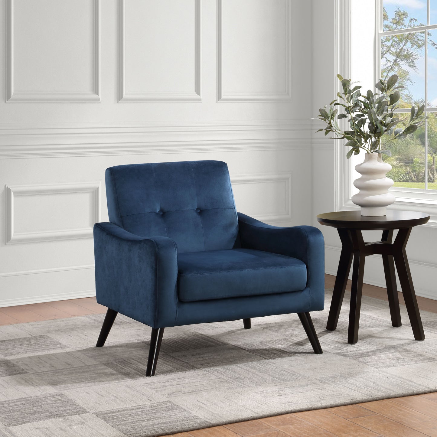 Compass - Accent Chair - Blue / Black