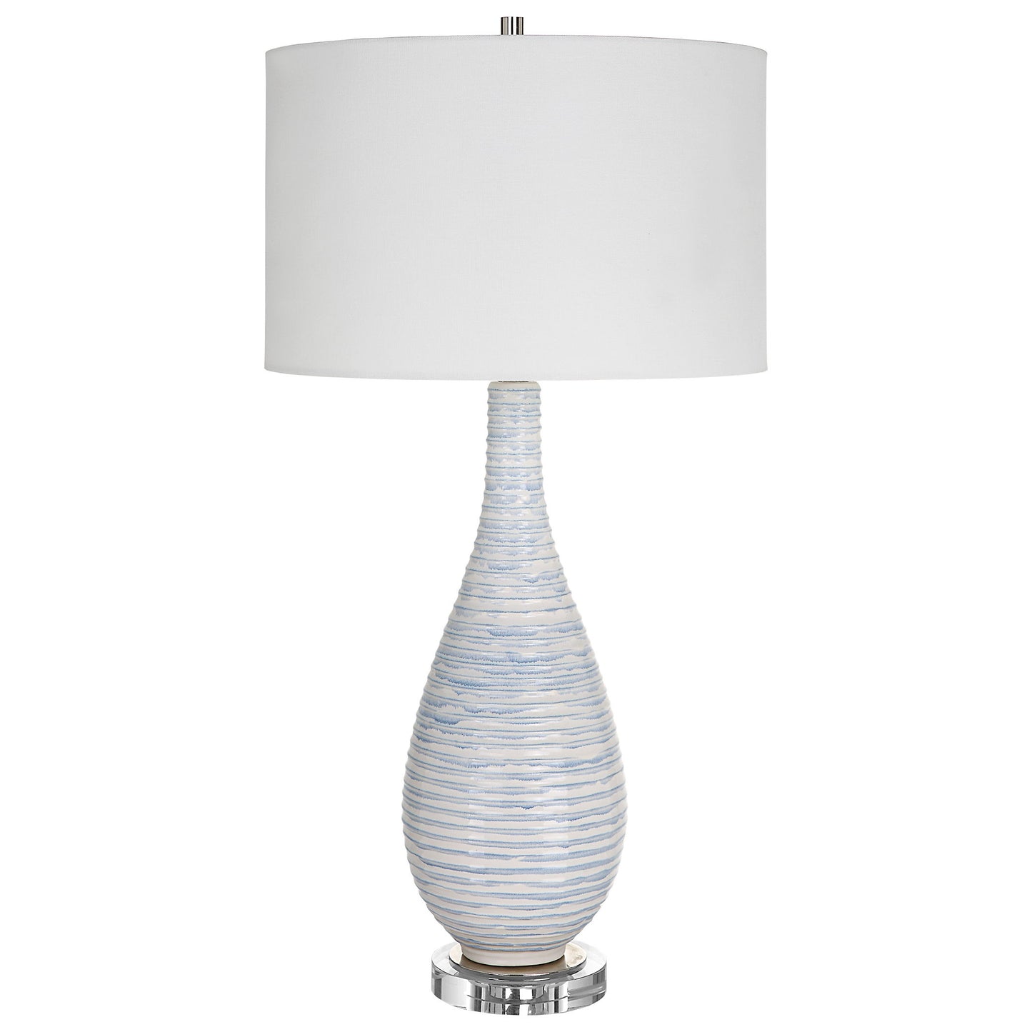 Clariot - Ribbed Table Lamp - Blue