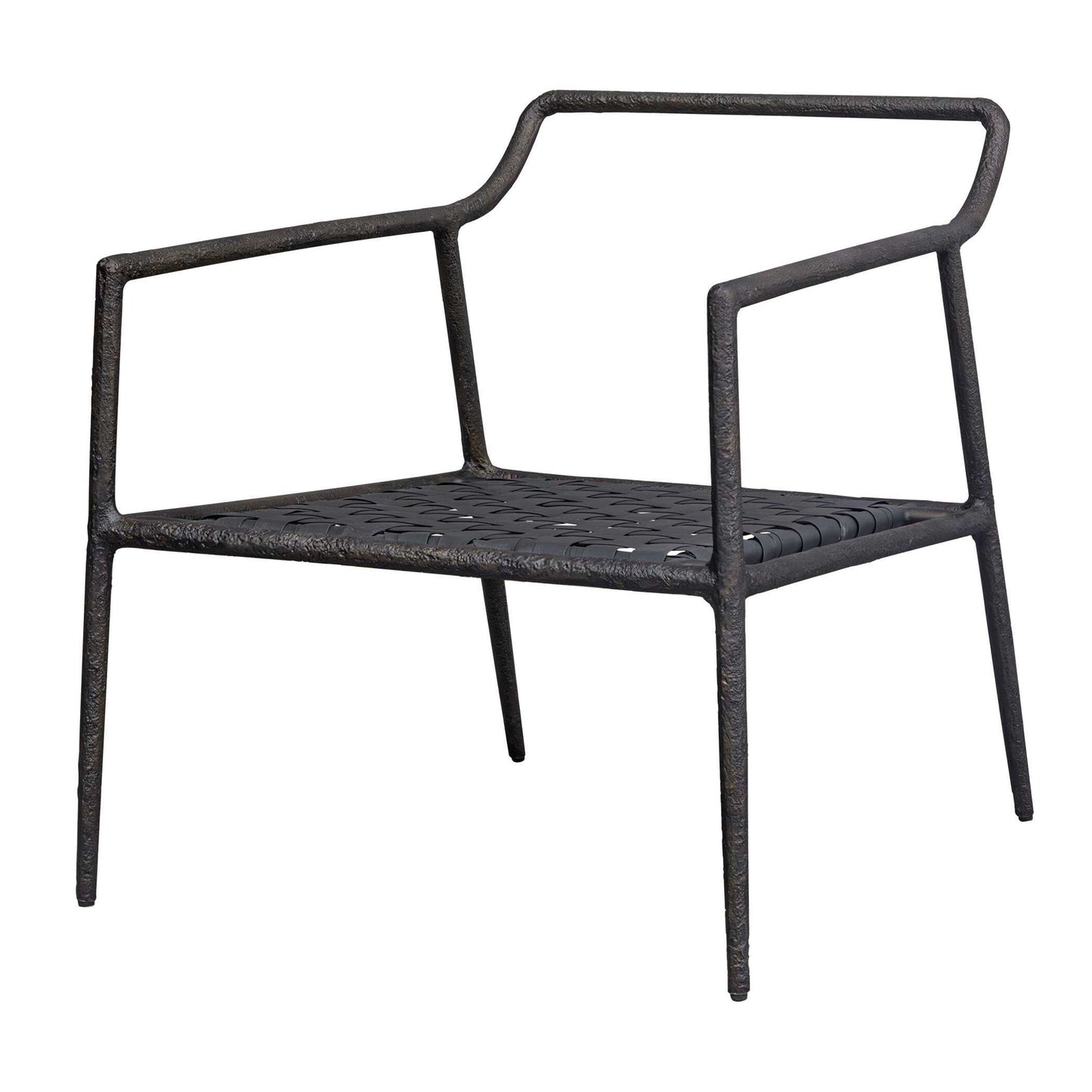 Thayer - Outdoor Upholstered Lounge Chair - Bronze / White