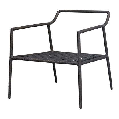 Thayer - Outdoor Upholstered Lounge Chair - Bronze / White