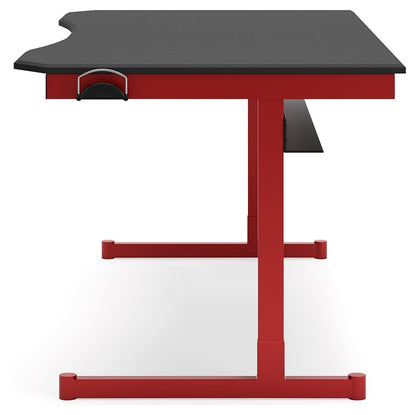 Lynxtyn - Red / Black - Home Office Desk