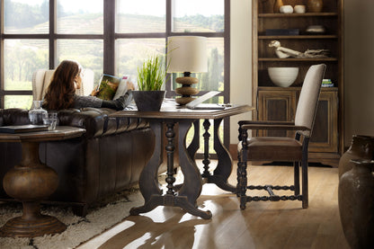 Hill Country - Comfort Upholstered Arm Chair (Set of 2) - Light Brown / Dark Brown