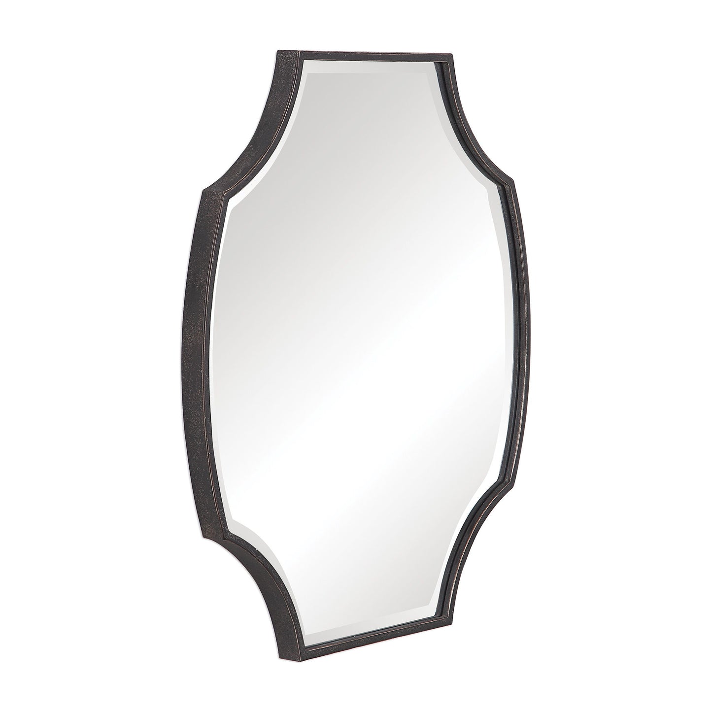 Ulalia - Scalloped Mirror - Black