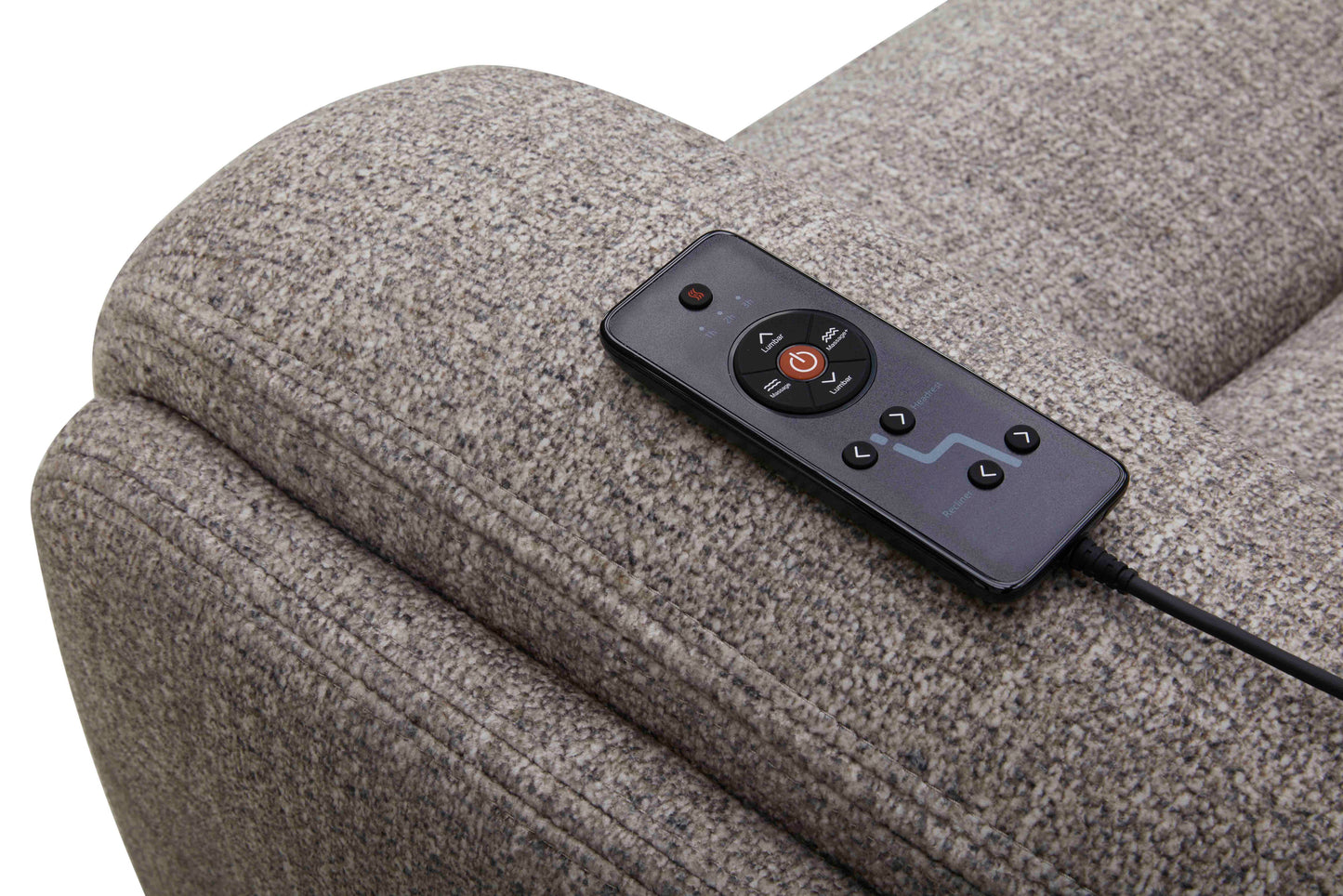 Penfield - Power Reclining Zero Gravity Sofa With Heat, Massage And Speaker - Frappe