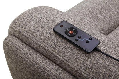 Penfield - Power Reclining Zero Gravity Console Loveseat With Heat, Massage And Speaker - Frappe