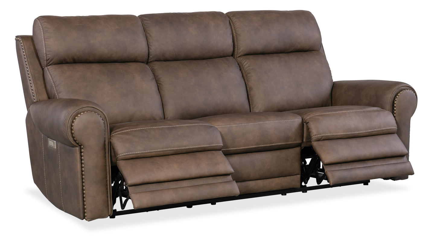SS - Duncan Power Sofa With Power Headrest & Lumbar
