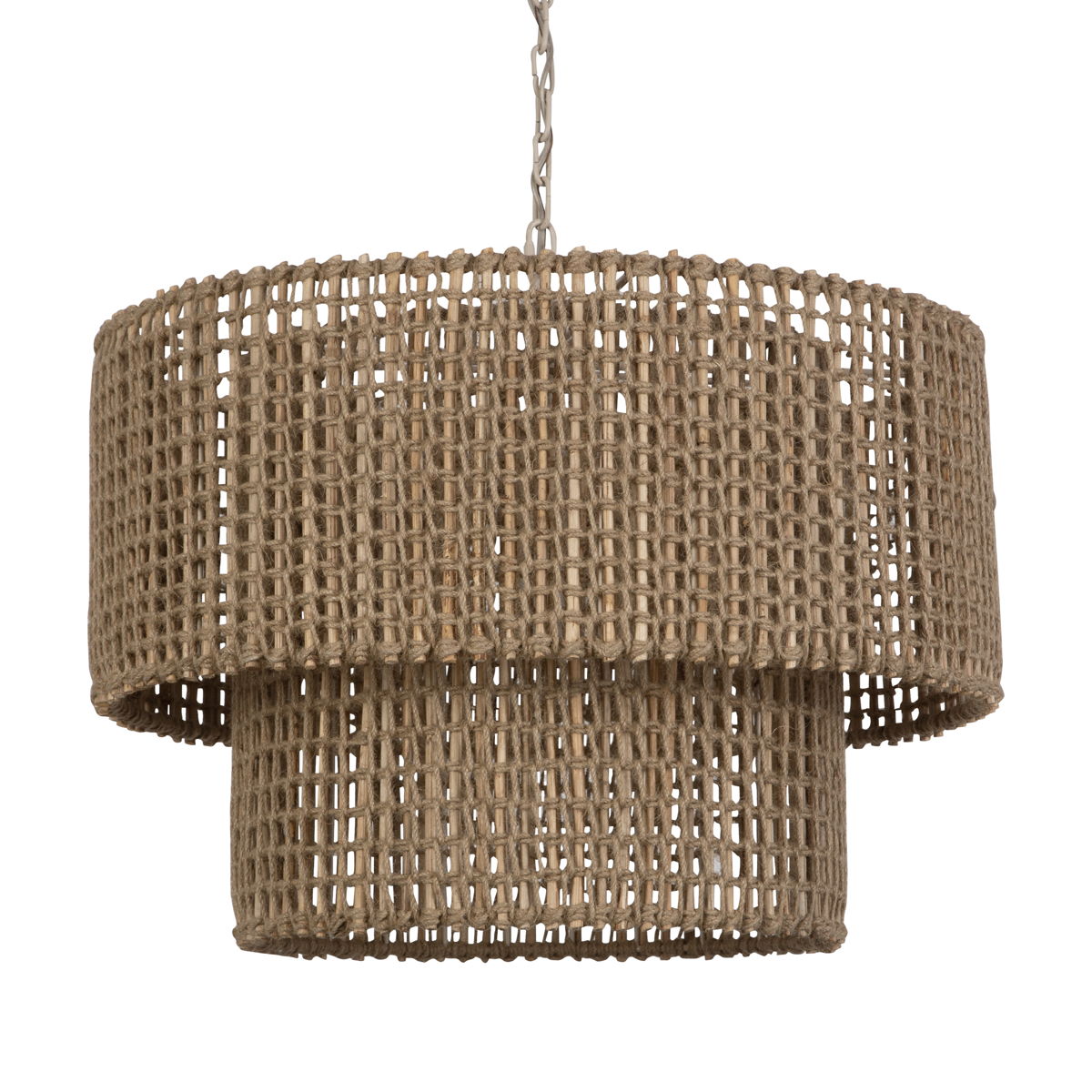 Biswas - Woven Jute 1 Light Pendant - Beige