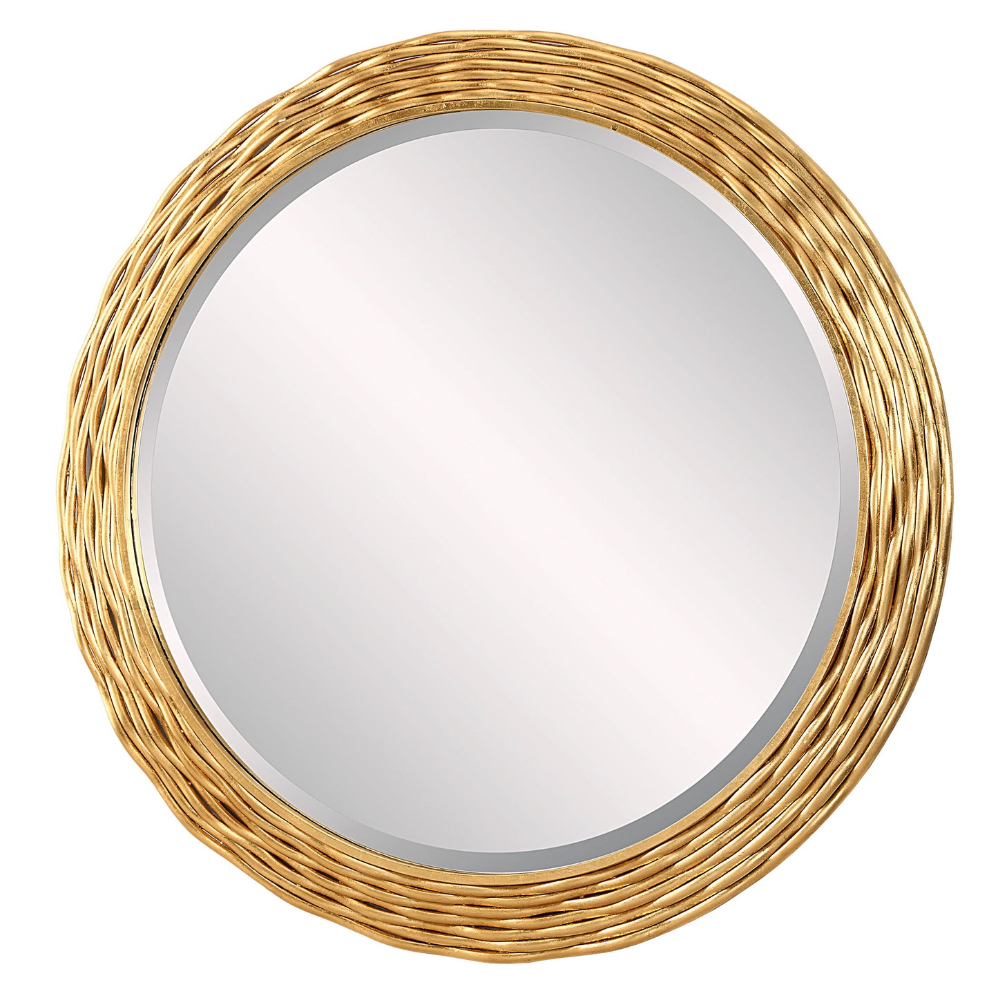 Celeste - Gold Round Mirror