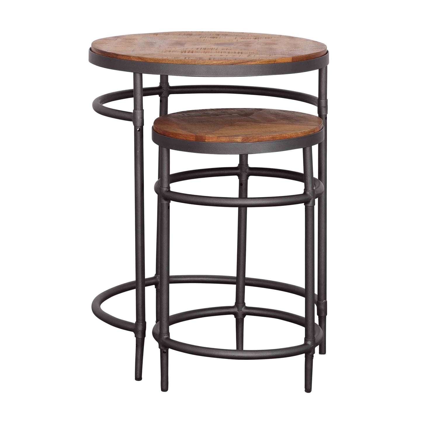 Turner - Nesting Tables (Set of 2) - Natural / Black