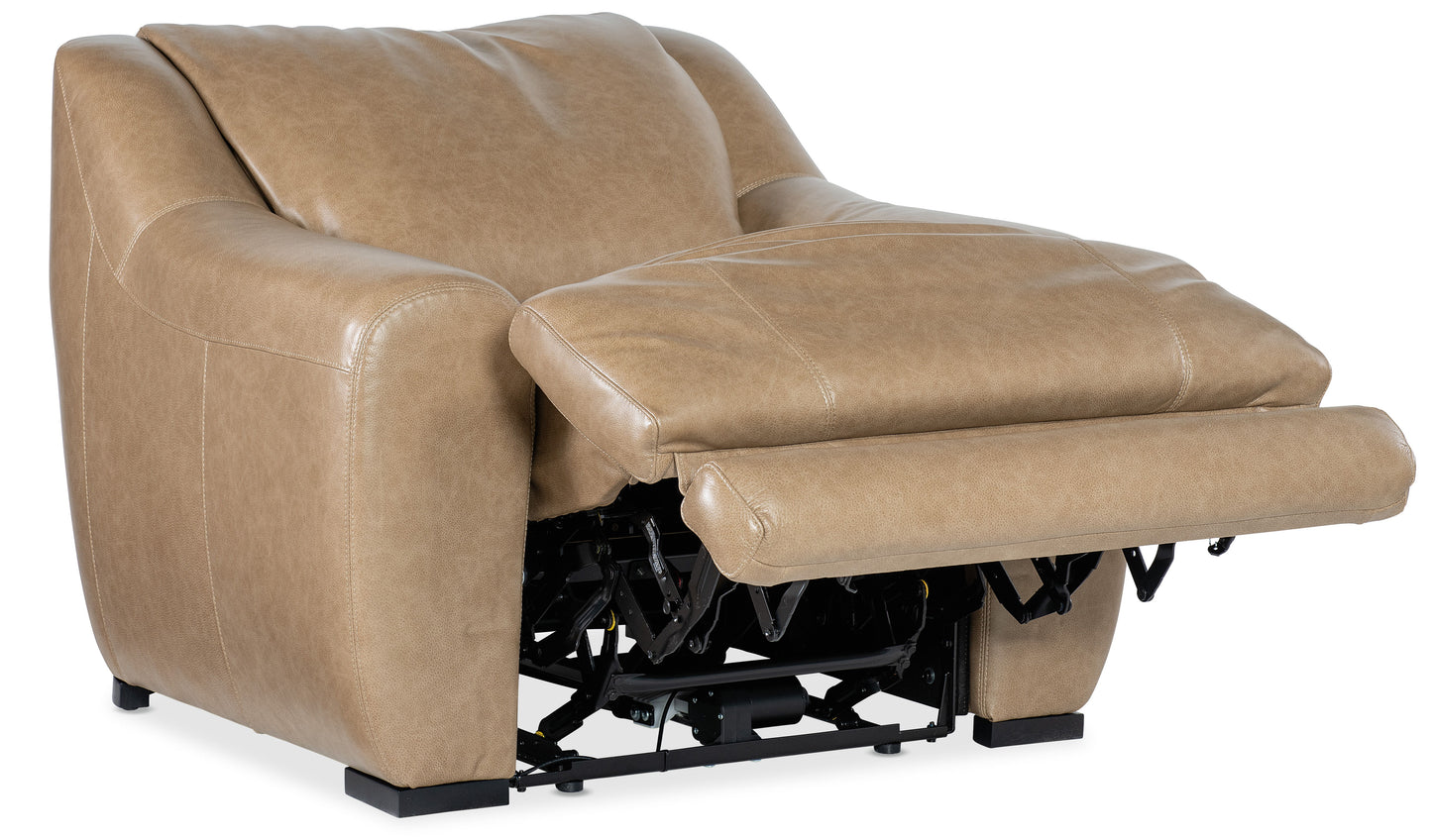 MS - Wayward Power Recliner With Power Headrest - Brown