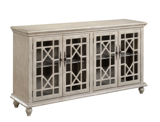 Spencer - Four Door Credenza - Millstone Texture Ivory