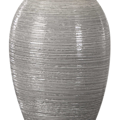 Dinah - Textured Table Lamp - Gray