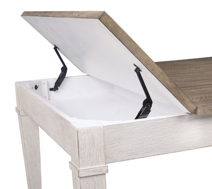 Skempton - White - Rect Drm Table W/Storage