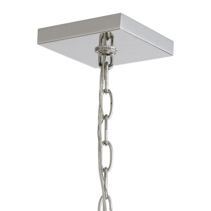 Euclid - 6 Light Cube Pendant - Nickel