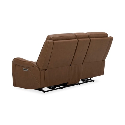 Haywood - Power Reclining Console Loveseat - Butternut
