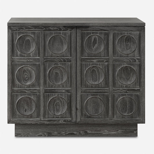 Shelby - 2 Door Ebony Stained Cabinet