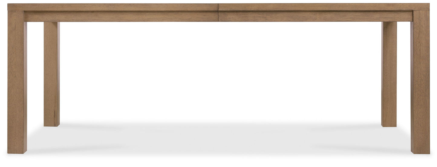 Sonnet - Rectangular Dining Table With One 18" Leaf - Dark Gray / Light Brown