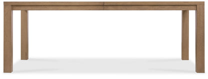 Sonnet - Rectangular Dining Table With One 18" Leaf - Dark Gray / Light Brown