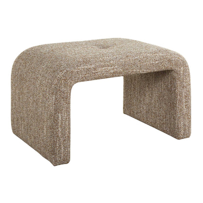Leora - Upholstered Modern Small Bench - Brown