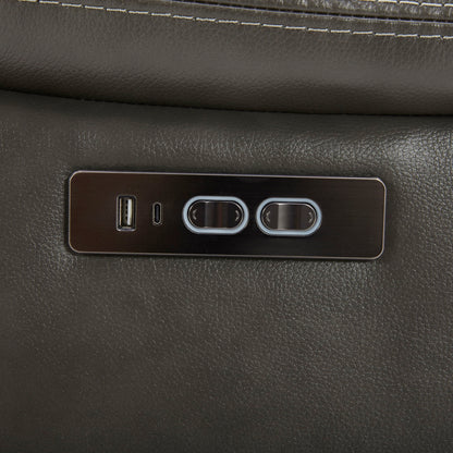 Bentley - Loveseat With Console P2 & ZG - Graphite